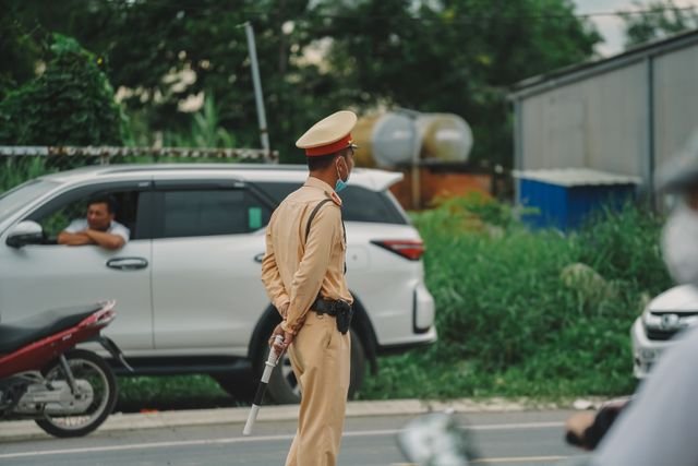 Police Officer in Public